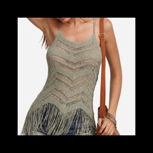 Fringe hem knit tank - Picture 6 of 6